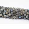 Natural Labradorite Round Smooth Polished Beads Strand Length is 8 Inches & Size 6mm Approx Listing is for 5 strands 
